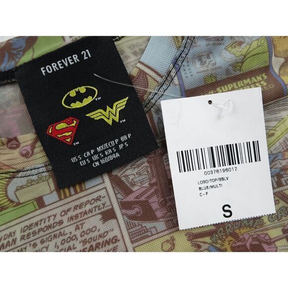 Forever 21 DC Comics Youth Kids Shirt Size S - Picture 3 of 5